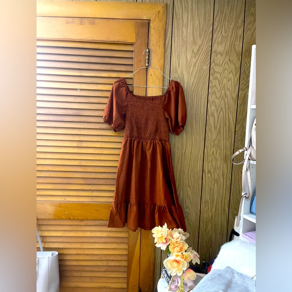 Rust colored dress